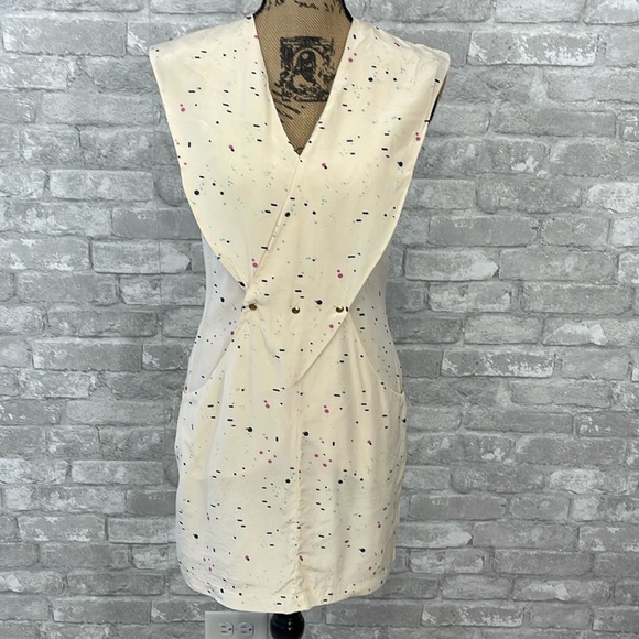 Anthropologie Dresses & Skirts - LAUREN MOFFATT Silk Dress with Geometric Pattern